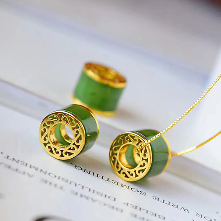 Antique Pendant Elegant Cheongsam Han Necklace