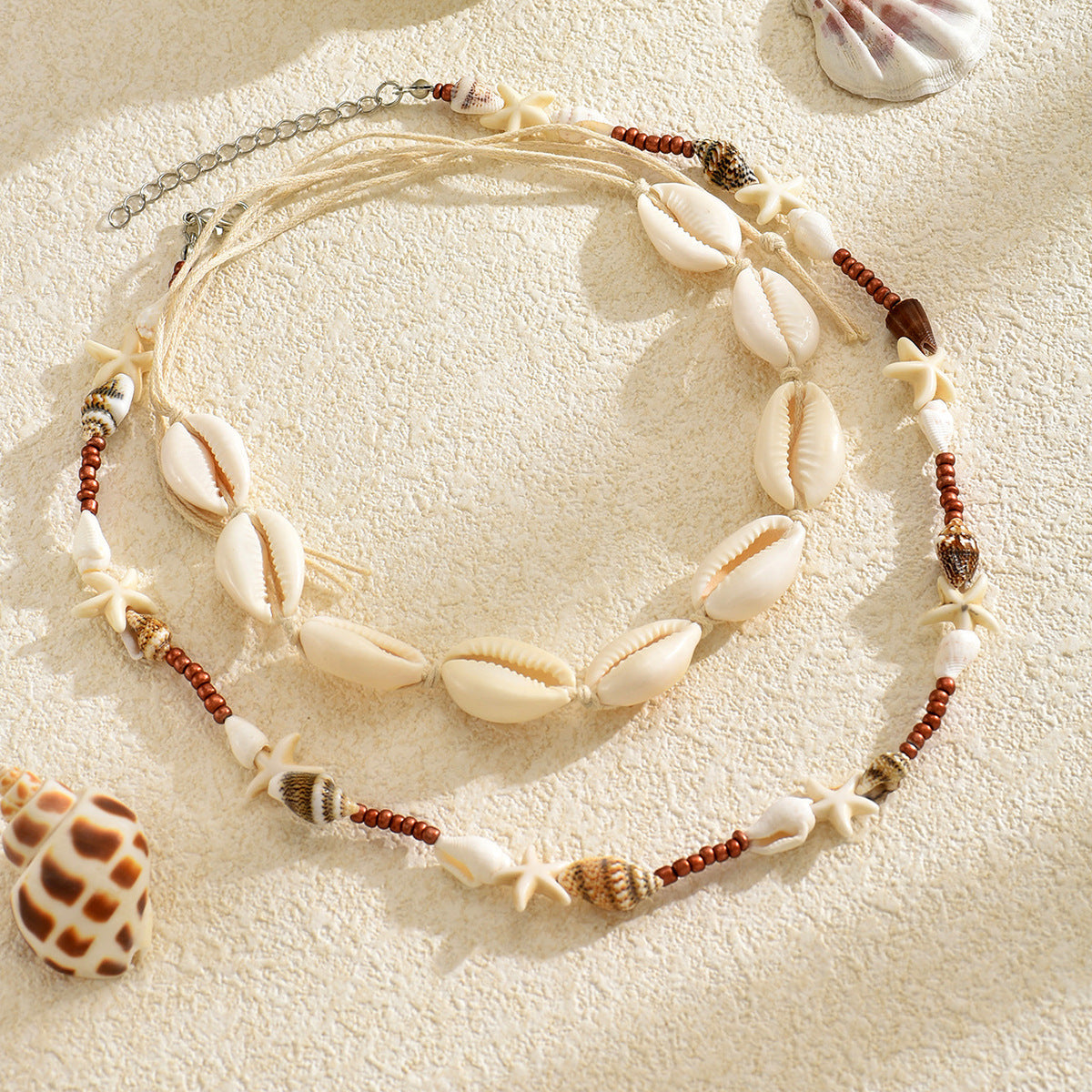 Bohemian Fashion Summer Vacation Style Shell Necklace For Women