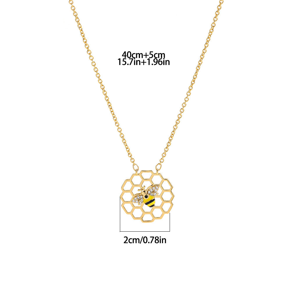 Ladybug Love Heart Simplicity Multicolor Necklace