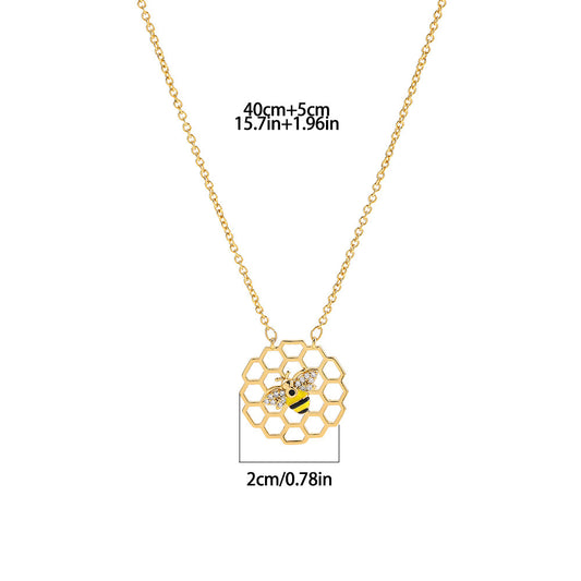 Ladybug Love Heart Simplicity Multicolor Necklace